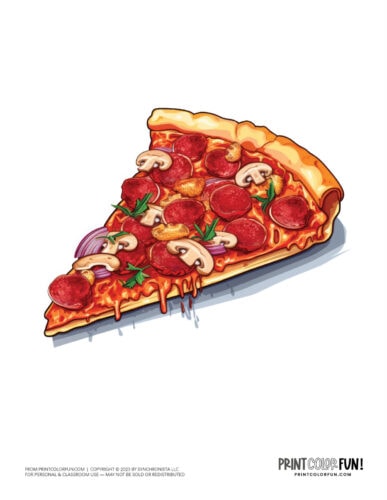Pizza slice color clipart from PrintColorFun com (3)
