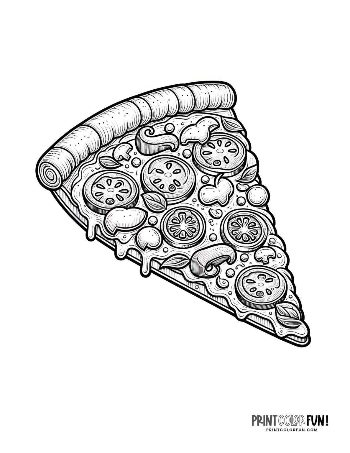 Get creative with 20 pizza clipart & coloring pages + a guide to fun