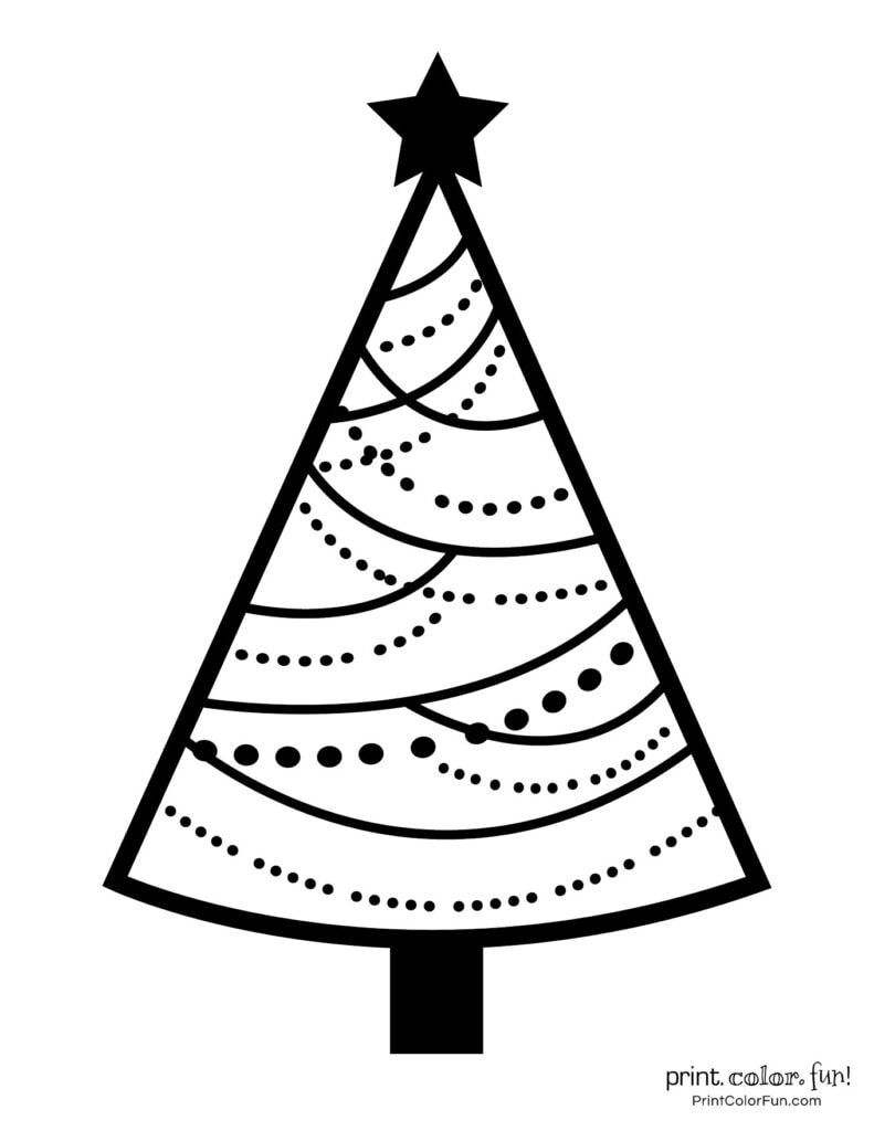 Top 100 Christmas tree coloring pages: The ultimate (free!) printable ...