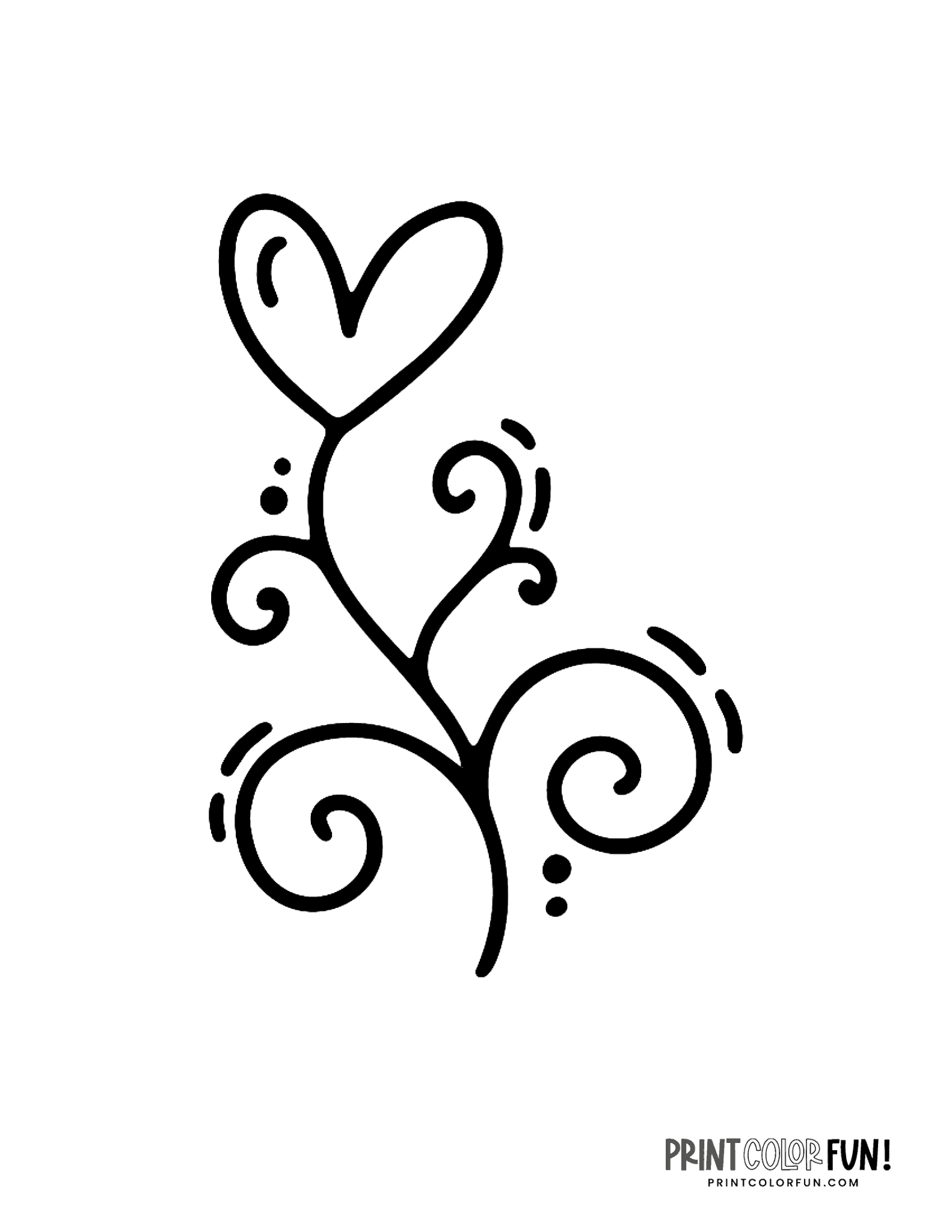 100+ heart coloring pages: A huge collection of free Valentine's Day