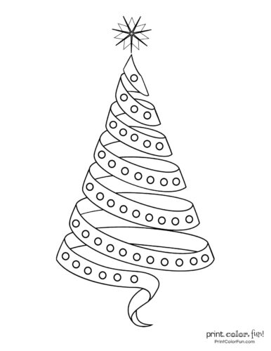 Top 100 Christmas Tree Coloring Pages The Ultimate Free Printable Collection Print Color Fun