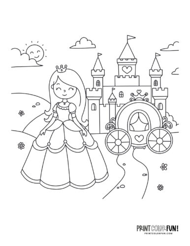 Princess coloring page at PrintColorFun com 6