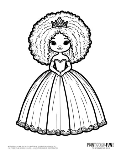 Princess coloring page from PrintColorFun com (03)