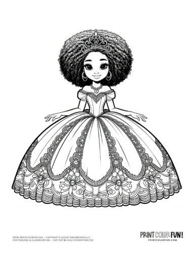Princess coloring page from PrintColorFun com (19)