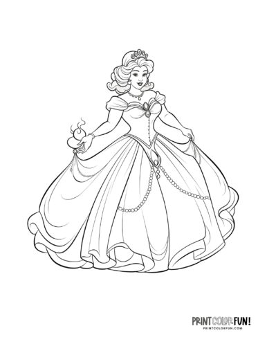 Princess coloring page from PrintColorFun com (31)