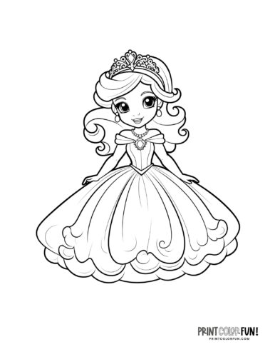 Princess coloring page from PrintColorFun com (32)