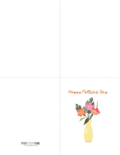 Printable Mother's Day card with flower from PrintColorFun (10)