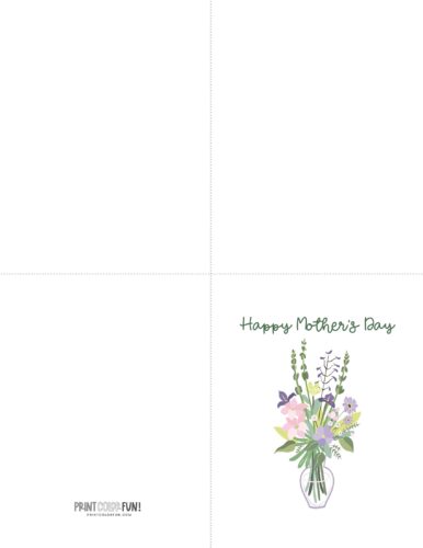 Printable Mother's Day card with flower from PrintColorFun (11)