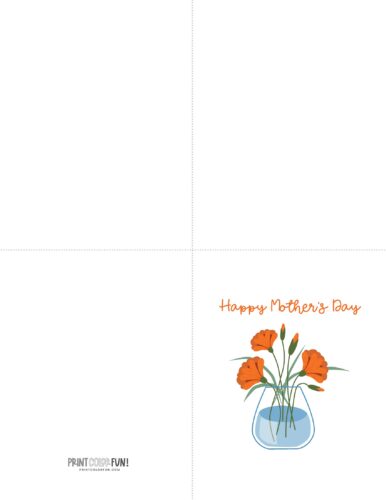 Printable Mother's Day card with flower from PrintColorFun (12)