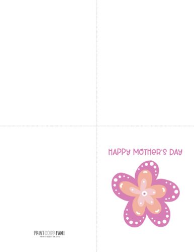 Printable Mother's Day card with flower from PrintColorFun (6)