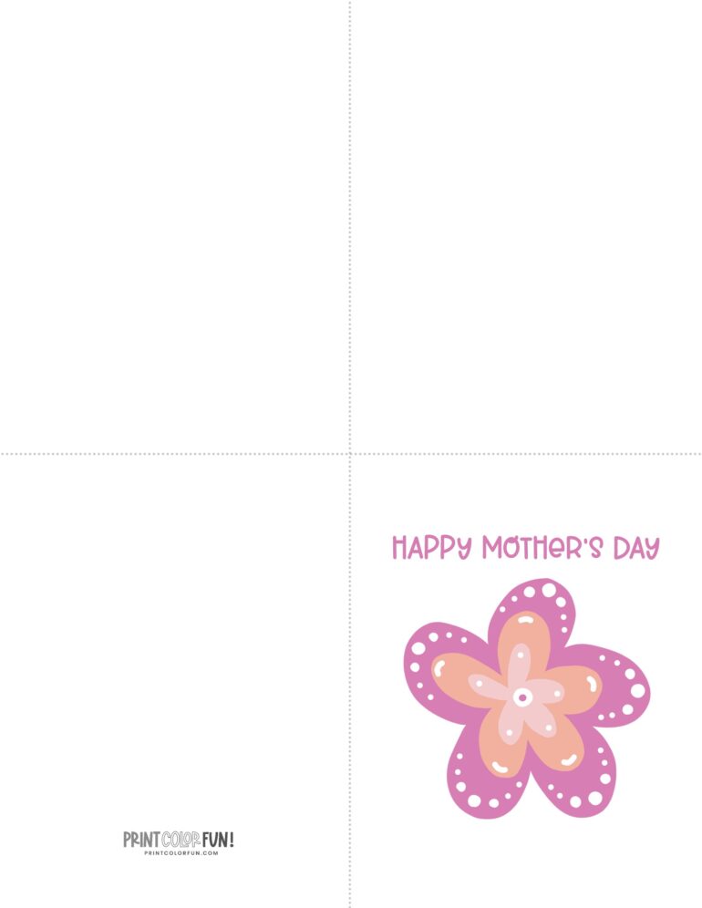 Free printable Mother's Day cards with flowers: 12 different designs ...