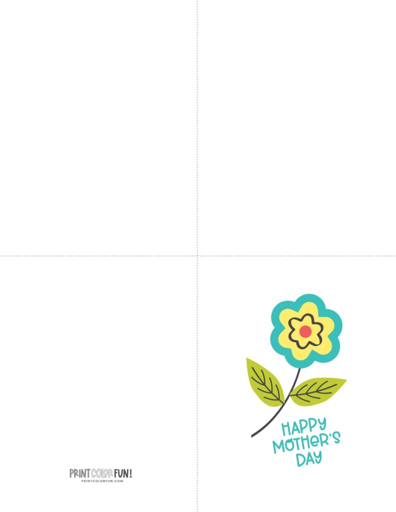 Free printable Mother's Day cards with flowers: 12 different designs ...