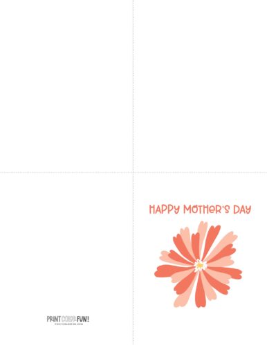 Printable Mother's Day card with flower from PrintColorFun (9)