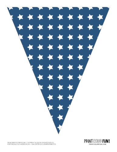 Printable party pennant flag from PrintColorFun com 01