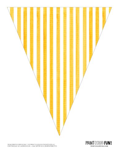Printable party pennant flag from PrintColorFun com 13