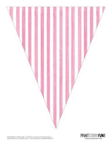 Printable party pennant flag from PrintColorFun com 17