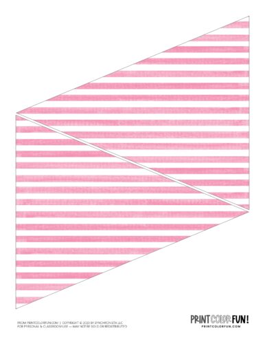 Printable party pennant flag from PrintColorFun com 18