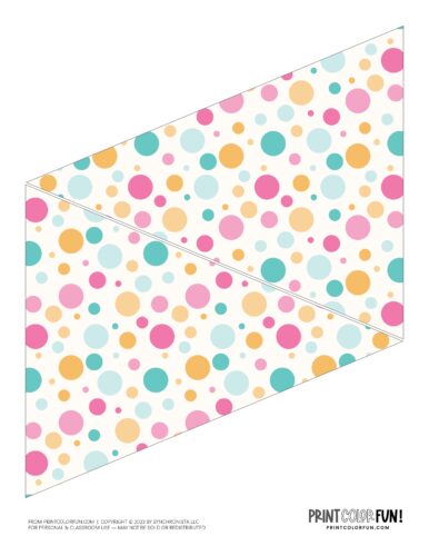 Printable party pennant flag from PrintColorFun com 20