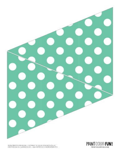 Printable party pennant flag from PrintColorFun com 28