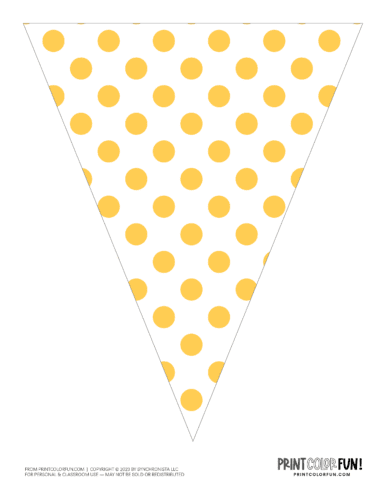 Printable party pennant flag from PrintColorFun com 29