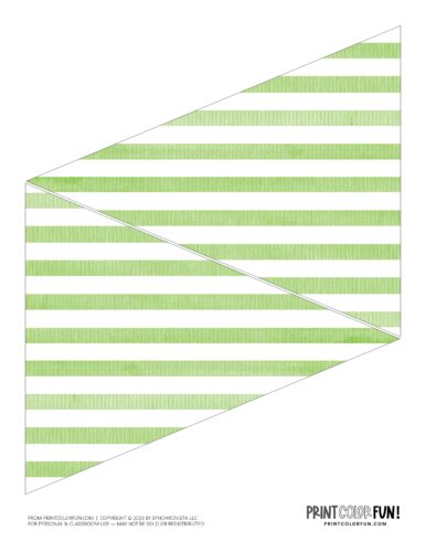 Printable party pennant flag from PrintColorFun com 34