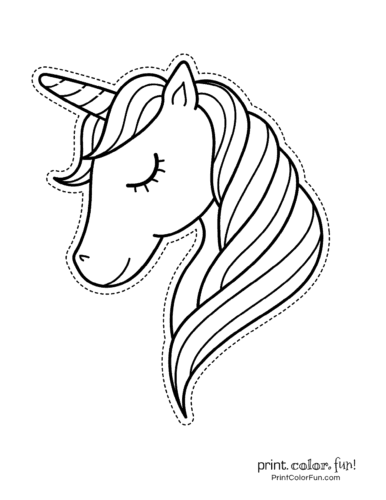 Printable unicorn coloring page (10)
