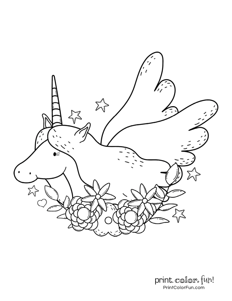Top 100 magical unicorn coloring pages The ultimate (free