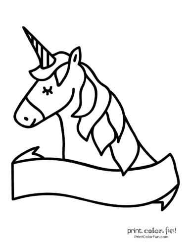 Featured image of post Cute Easy Coloring Pages Unicorn