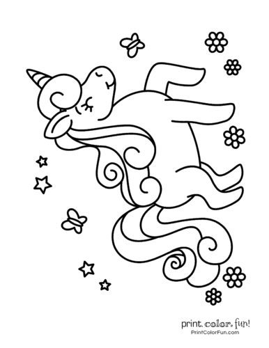 Printable unicorn coloring page (35)