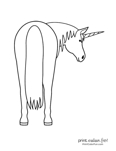 Printable unicorn coloring page (9)