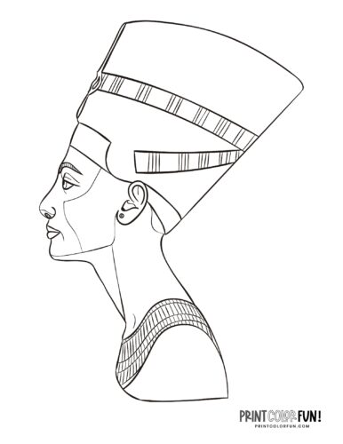 egyptian queen nefertiti drawing