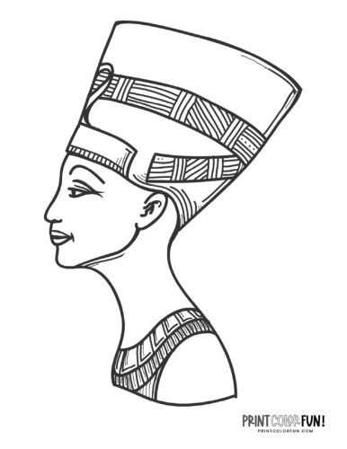 egyptian king and queen drawing