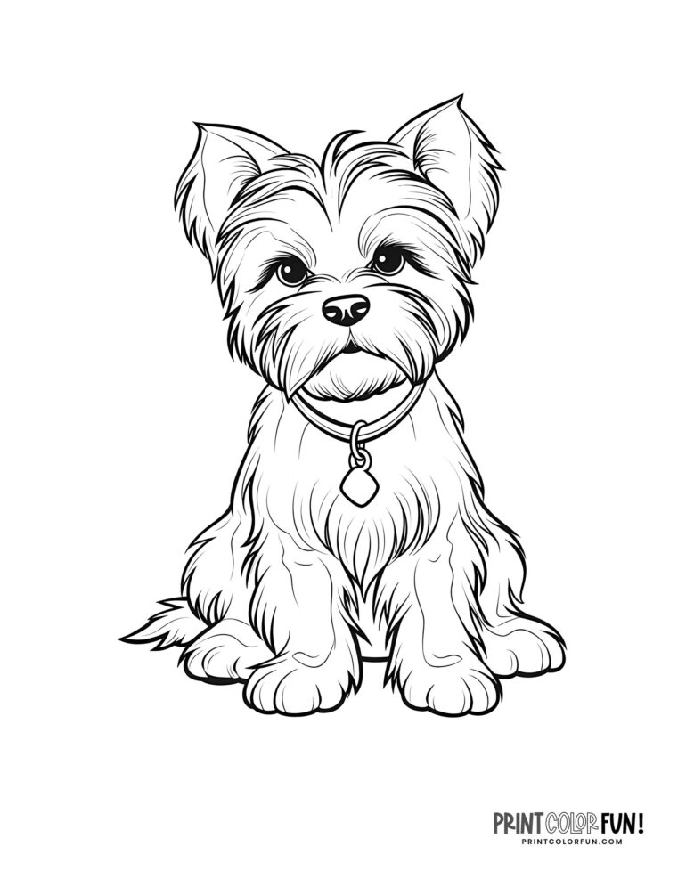60+ dog coloring pages & clipart: Pawsome activities for your little ...