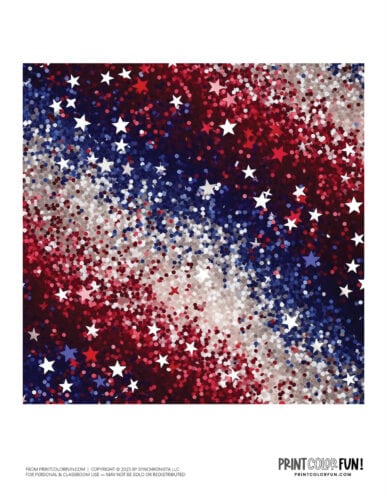 Red white and blue glitter clipart from PrintColorFun com (2)
