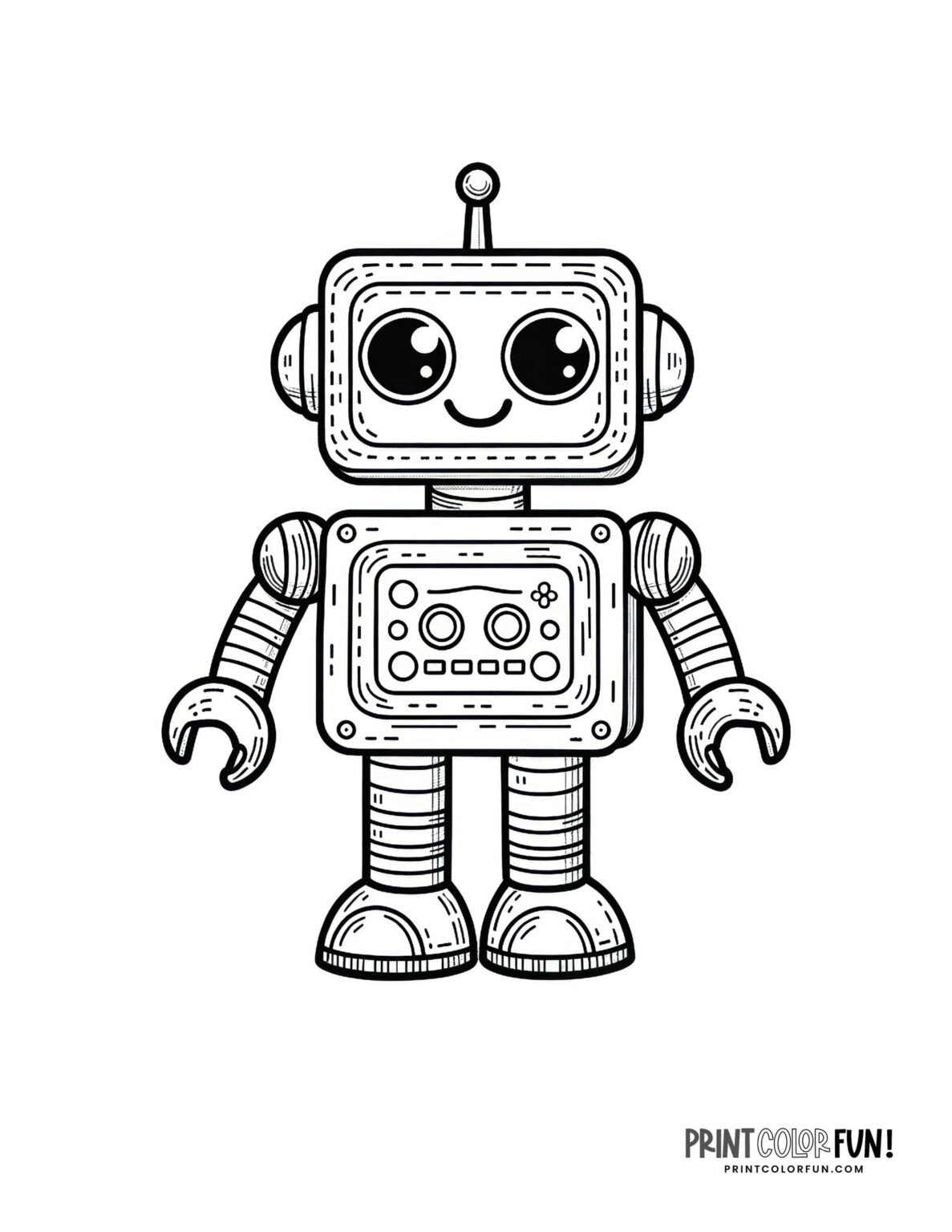 wonderbot coloring page robots