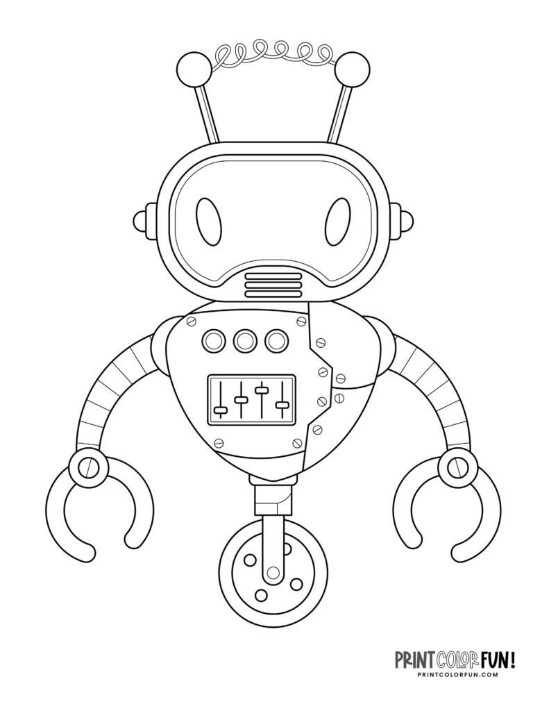 Beep boop: 17 robot drawings & coloring pages for creative tech ...