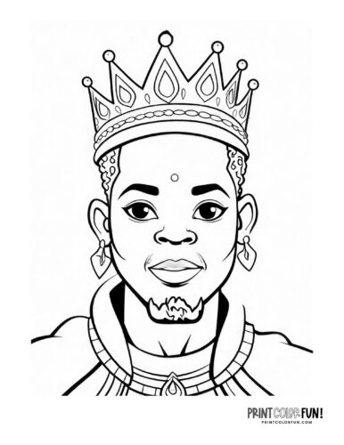 Royal prince coloring page clipart from PrintColorFun com (2)