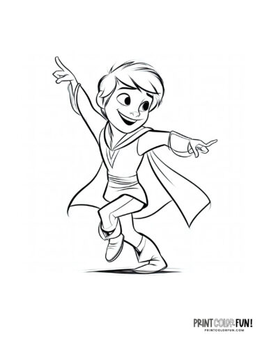 Royal prince coloring page clipart from PrintColorFun com (6)