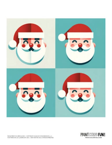 Santa Claus color clipart from PrintColorFun com 2