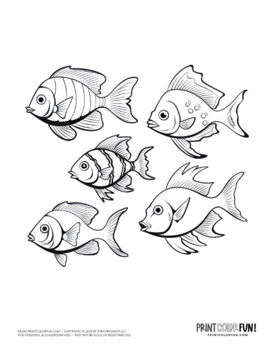 School of fish coloring page printable from PrintColorFun com.jpg (3)