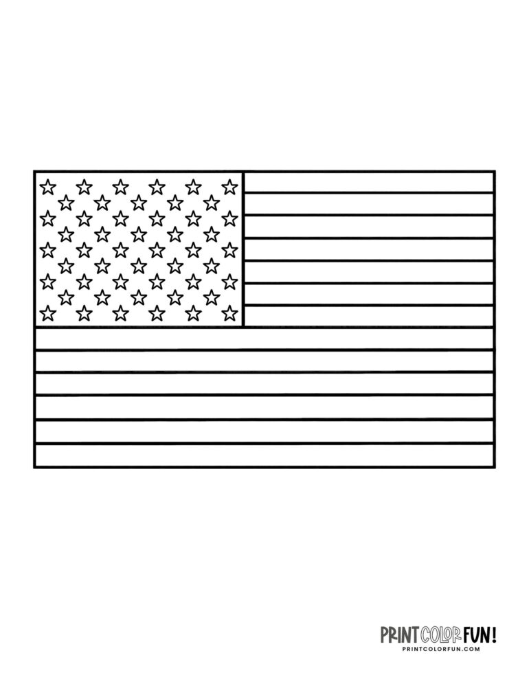 Fourth of July coloring pages: Independence Day flags, fireworks & more ...