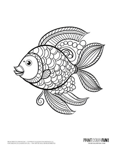 Single fish coloring page drawing from PrintColorFun com.jpg (2)