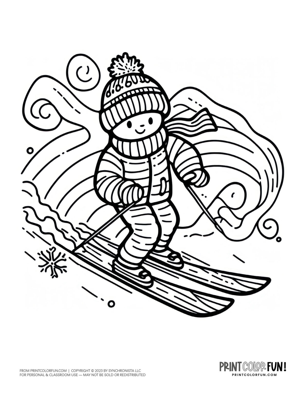 Skiing clipart adventures: 10 creative crafts & educational activities ...