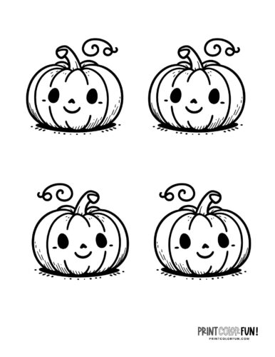 Small Jack-o'lantern printables for Halloween (1)