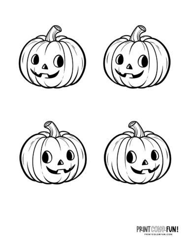 Small Jack-o'lantern printables for Halloween (2)