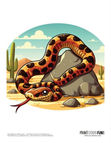 Snake color clipart from PrintColorFun com (2)