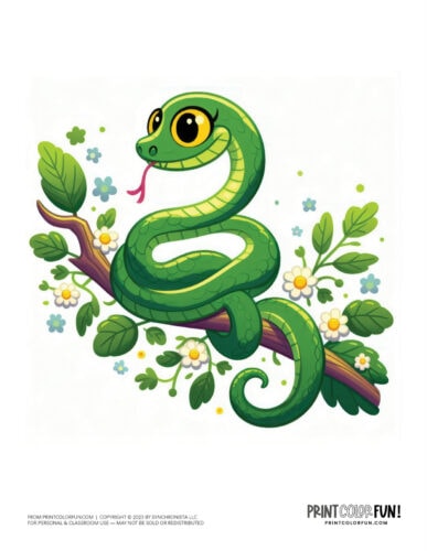 Snake color clipart from PrintColorFun com (4)
