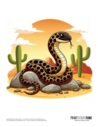 Snake color clipart from PrintColorFun com (6)