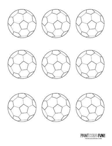 Soccer ball coloring page at PrintColorFun com 1
