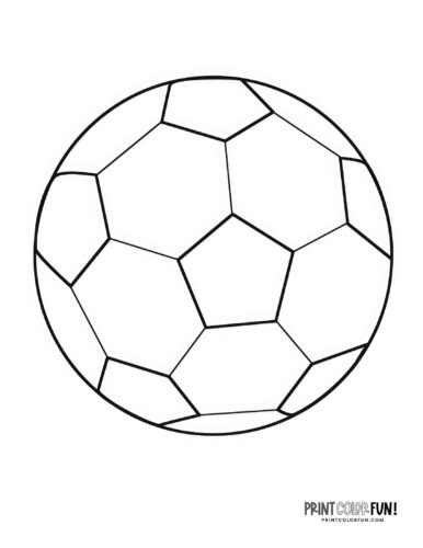Soccer ball coloring page at PrintColorFun com 2